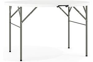 Flash Furniture Freeman: Foldable Round Table for Effortless Events