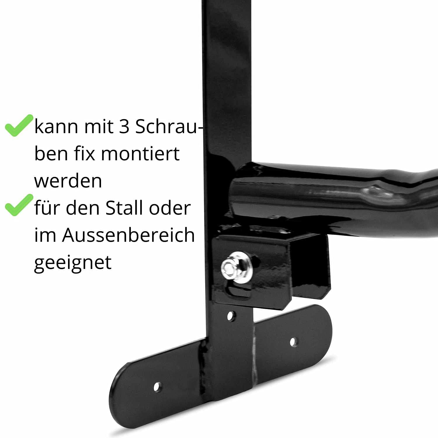 AMKA Sattelhalter klappbar für 2 Sattel aus Metall zum Einhängen