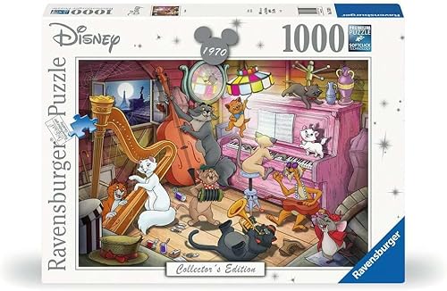 Ravensburger - Rompecabezas de Aristogatos de Disney, 1000 piezas, idea de regalo para ella o para él