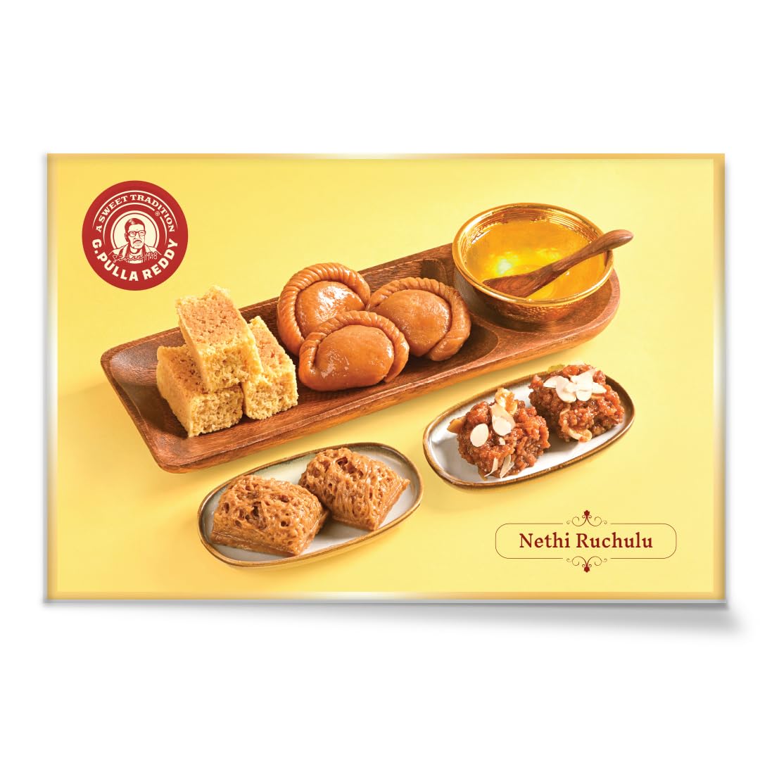 G Pulla Reddy's Nethi Ruchulu(Ghee Delicacies) 800Gms