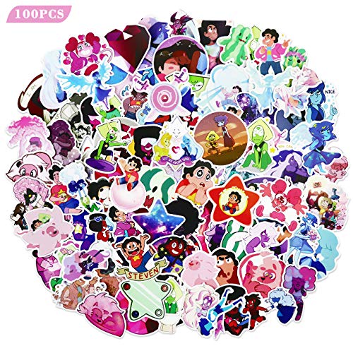 100pcs Steven Universe Stickers Waterproof Vinyl Cute Cartoon Stickers Car Laptop Water Bottle Luggage Snowboard Decals