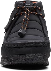 Amazon.com | Clarks Wallabee Boot Black Quilted Textile 8.5