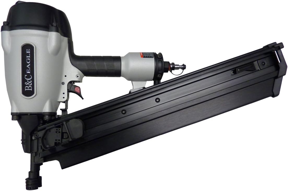 B&C Eagle SN2290 2-Inch to 3-1/2-Inch Full Round Head Plastic Strip 20 to 22 Degree Framing Nailer