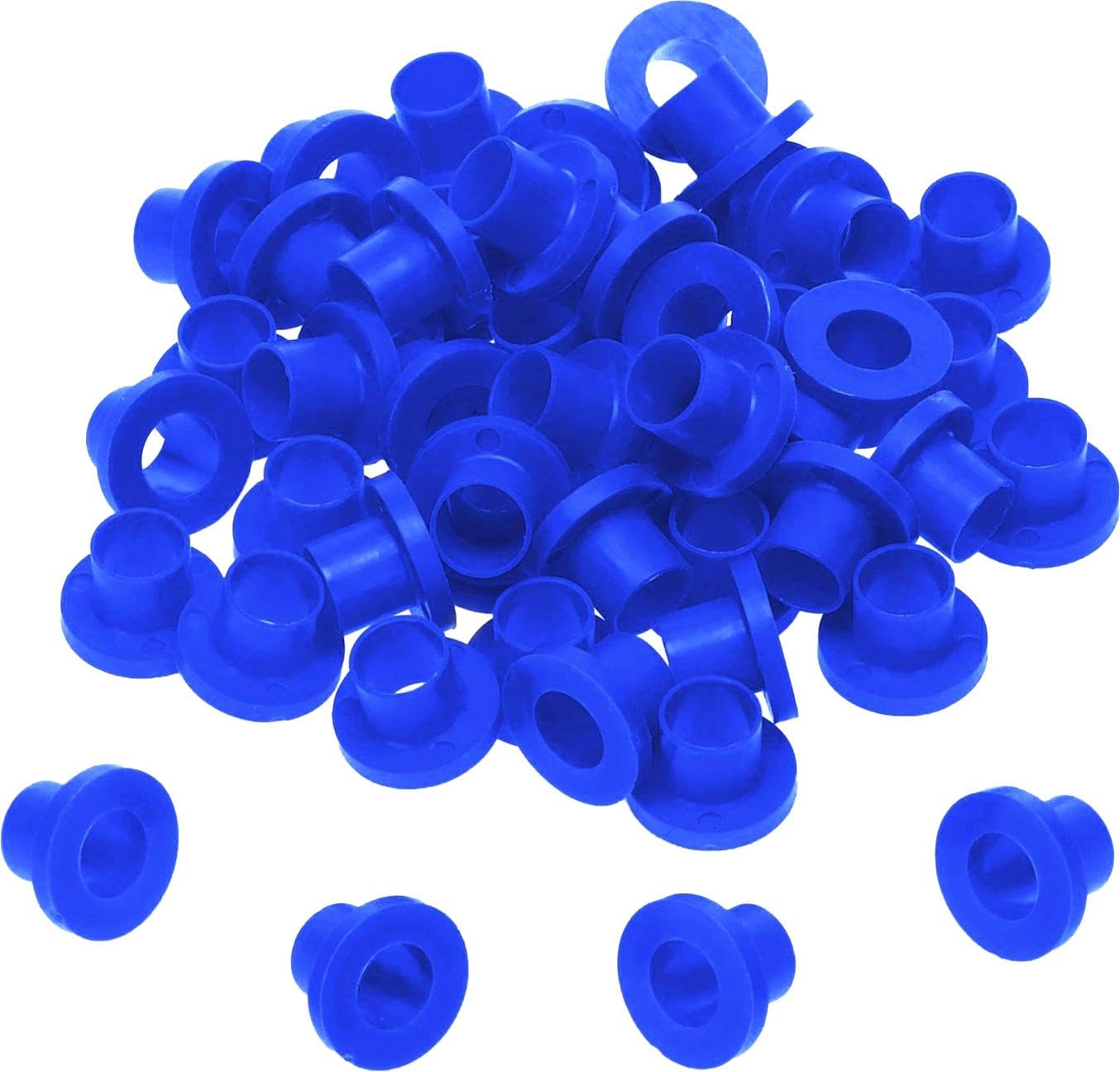 Danmar 100 Pack Nylon Tension Rod Washers - Blue