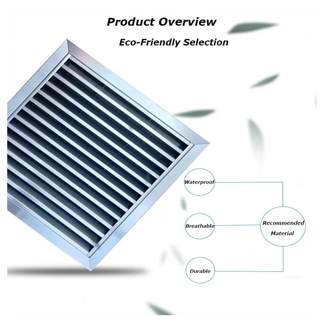 Griglia Di Sfiato In Acciaio Inox Per Case E Aziende 60 X 60cm Facile Da Installare Copertura Per Condotto Di Ventilazione Esterna E Resistente Traspirante(40x40cm/16x16in)