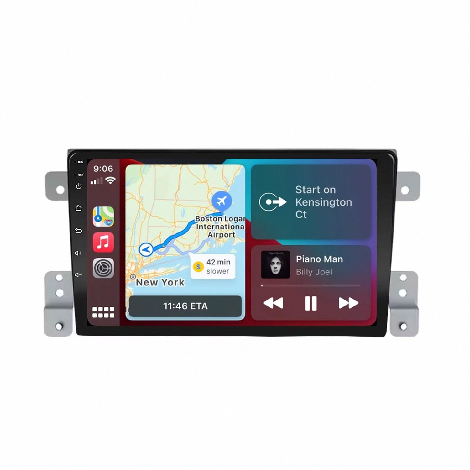 Car Stereo Carplay Radio de Coche para Suzuki Grand Vitara 2005-2015 Soporta Bluetooth, Control Volante, USB, WiFi, 4G, Mirror-Link, GPS Navegador/Radio FM, 4 Nuclear 1G+32G