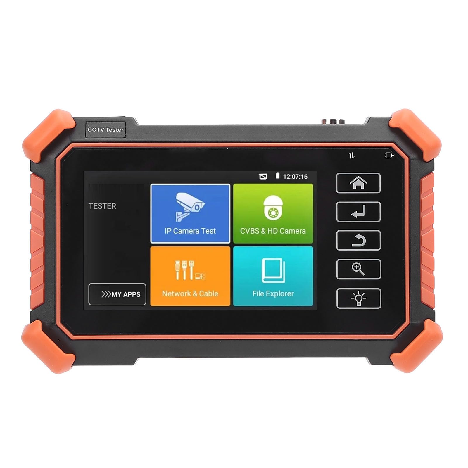 Testeur de caméra IP tactile 4 pouces pour diagnostic complet de signal HD TVI CVI AHD analogique