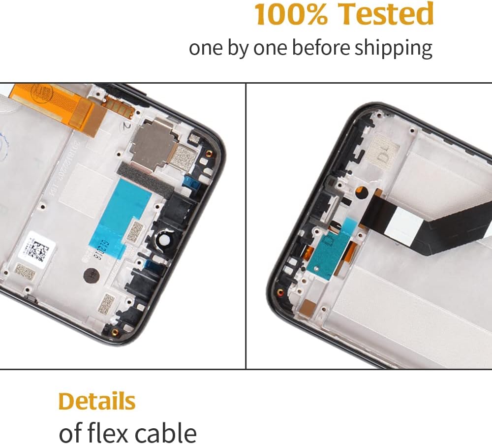 for Xiaomi Redmi Note 7/7 Pro Screen Replacement Touch Digitizer 6.3 inch M1901F7G,M1901F7H,M1901F7I,M1901F7S LCD Display Full Assembly Repair Kits,with Tools(Black with Frame)