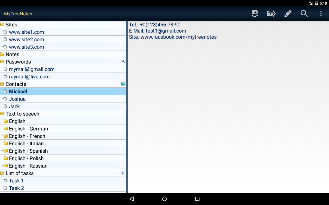 Tree Motepad Tree structured notepad-Amazonアプリストアのアプリ