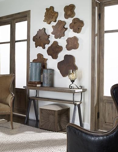 Miniatura 3 de Uttermost Kalani Panels - Juego de arte de pared de madera de teca natural de 3 piezas