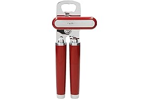 KitchenAid Can Opener Manual, Stainless Steel, Empire Red