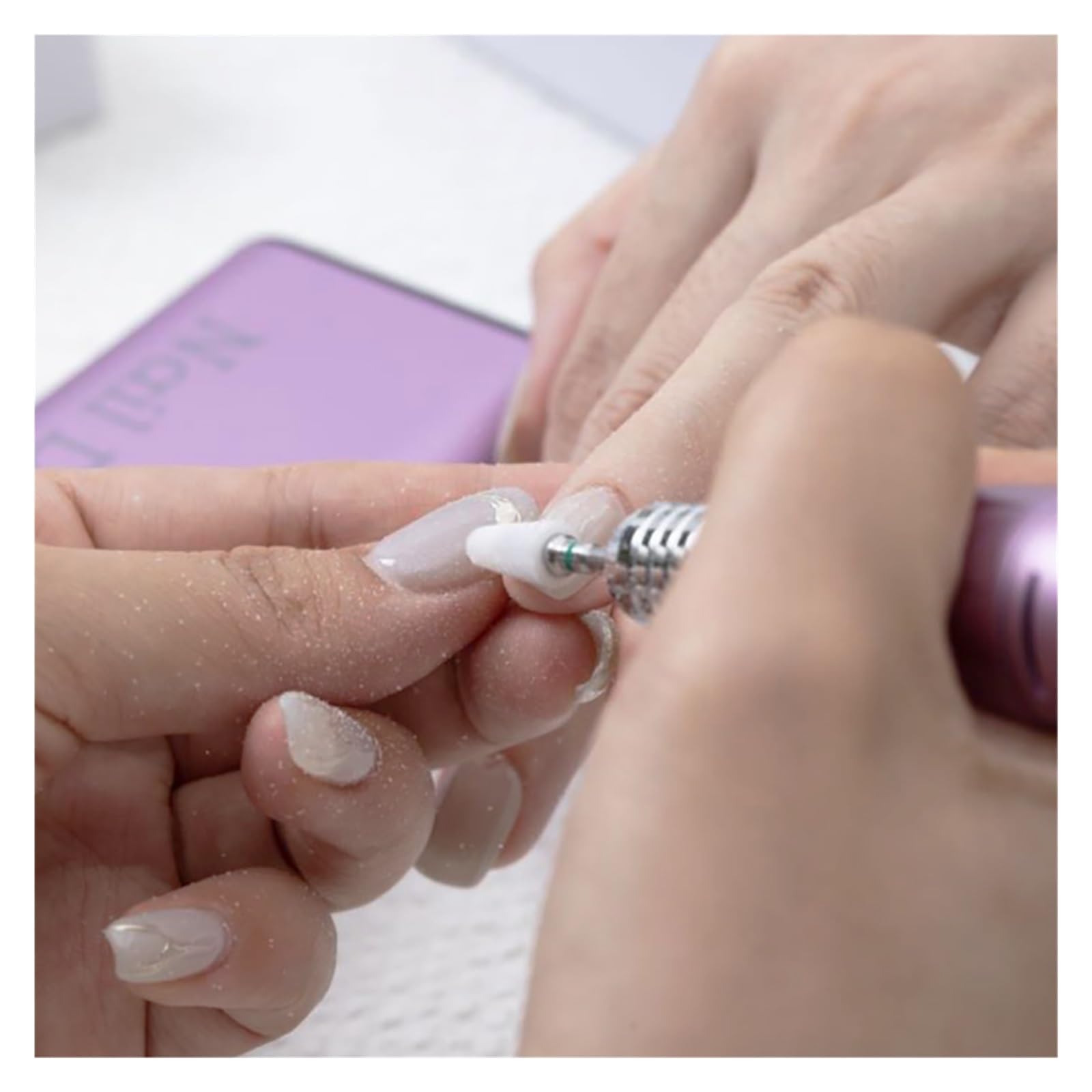 Ponceuse À Ongles Électrique Professionnelle 35 000 TR/Min, Machine De Manucure Rechargeable pour Salon, Ponceuse À Ongles Professionnelle Portable pour Salons De Be