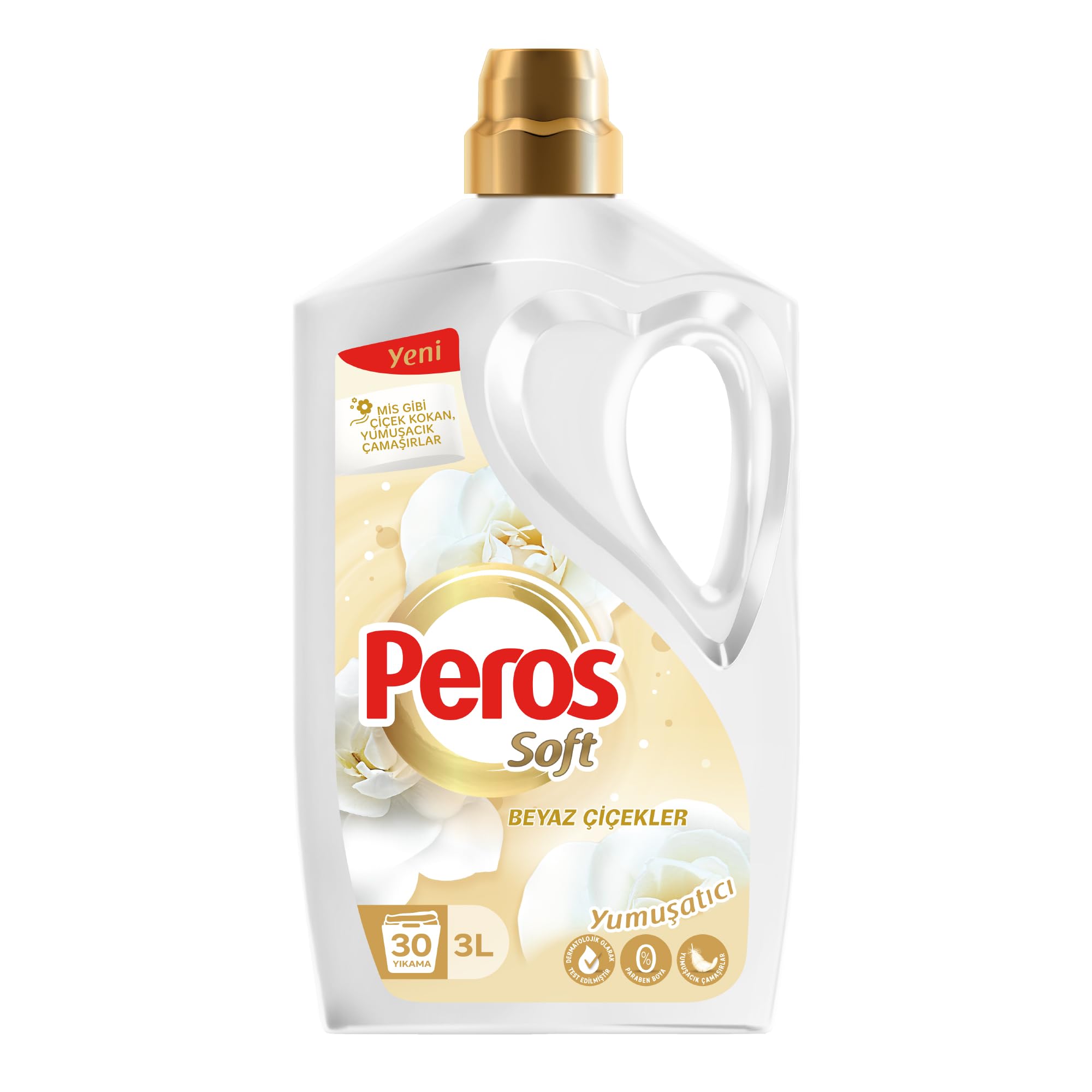 Peros Yumuşatıcı Beyaz Çiçekler 3000 ml