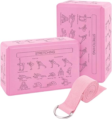 Miniatura 1 de YogaBrick - Juego de espuma ligera antideslizante de 9.1 x 5.9 x 3.0 in, equipo de bloque de apoyo para yoga, adorno multifuncional para mujeres,