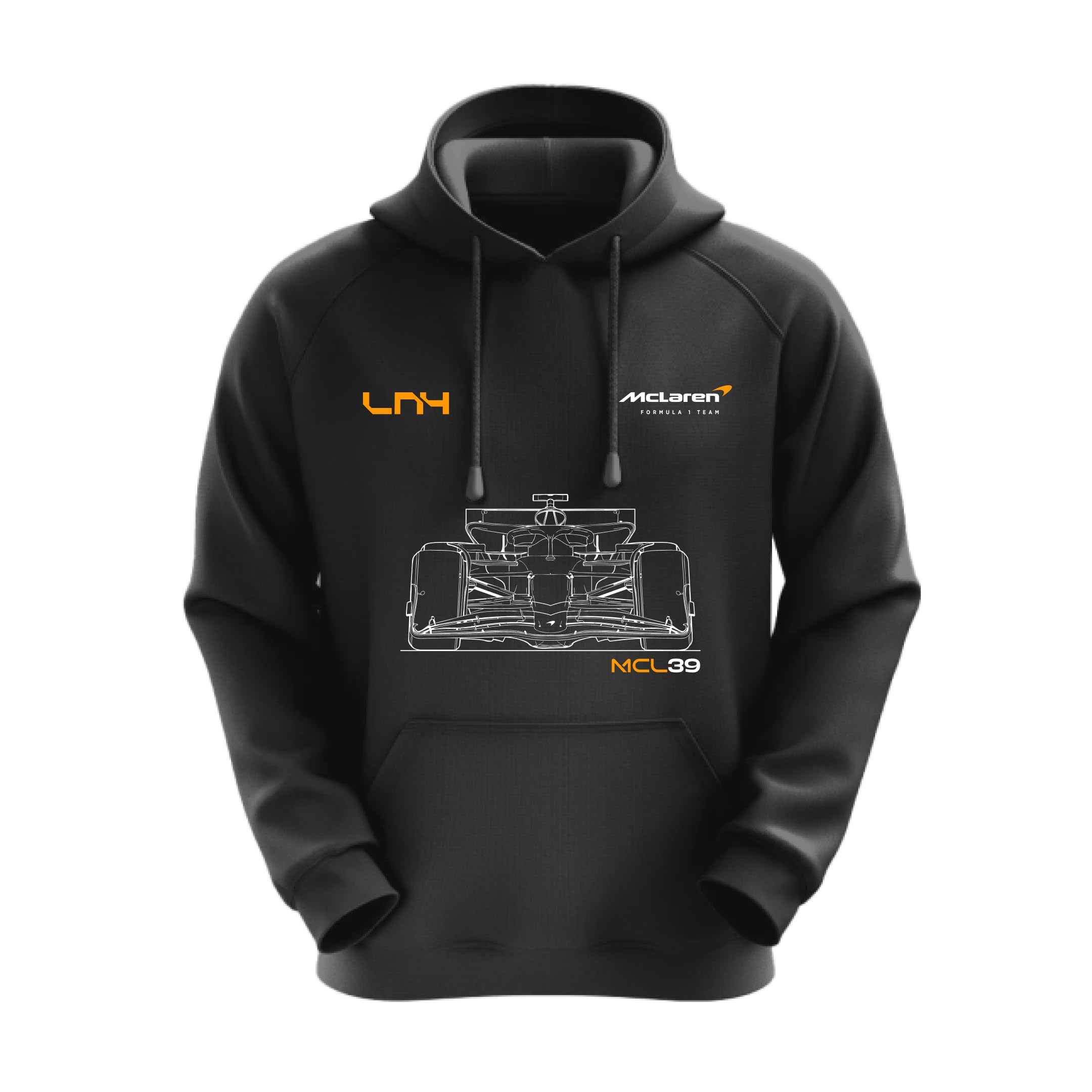 dudeme Motorsport Hoodie Lando Norris Unisex Hoodie Sweatshirt for Car Enthusiast 100% Cotton Hooded Neck Regular Fit Formula One Hoodie-picture-28