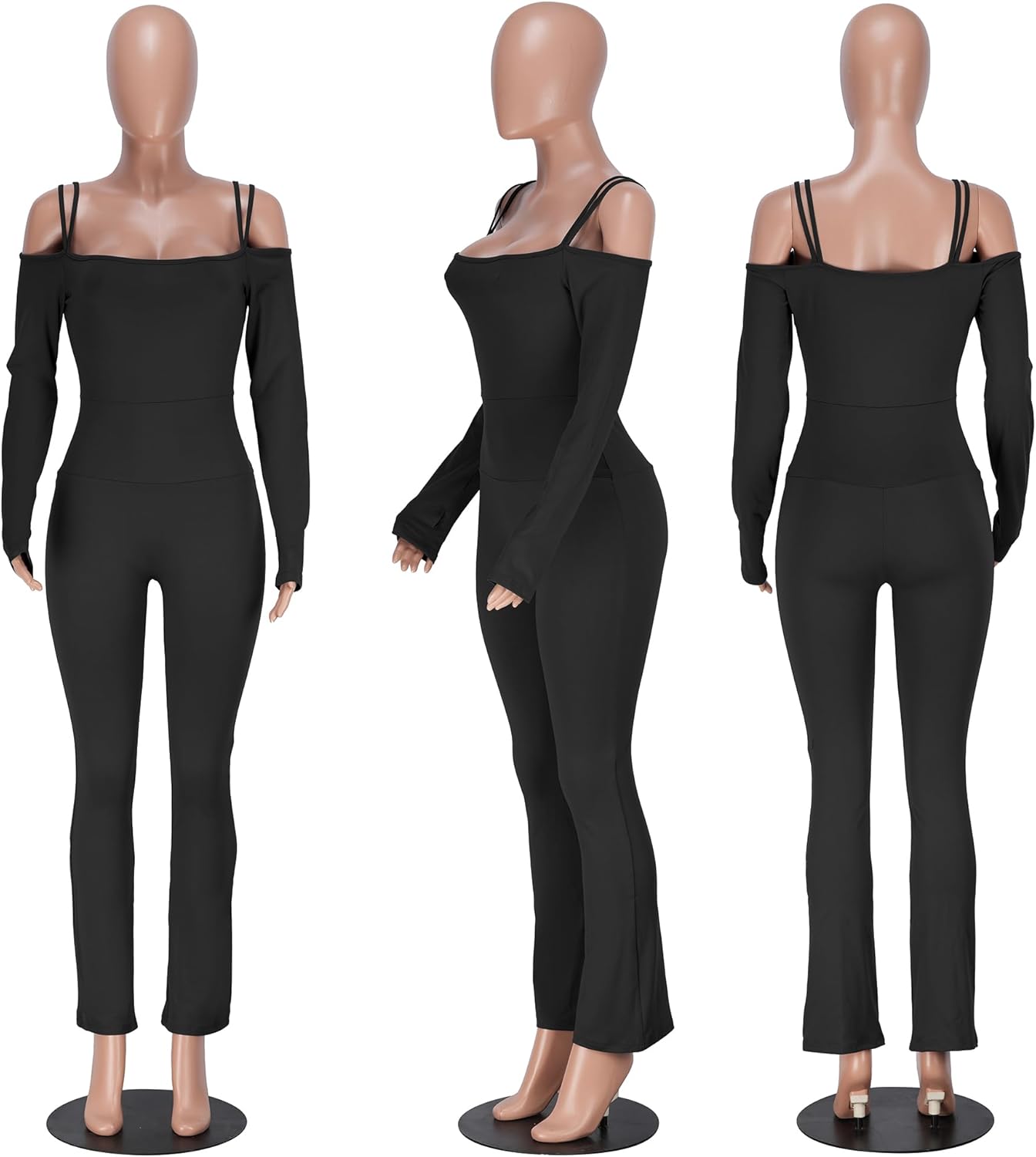 PORRCEY Women Sexy Elegant Party Club Night Bodycon Casual Jumpsuits Clubwear Rompers - Image 5