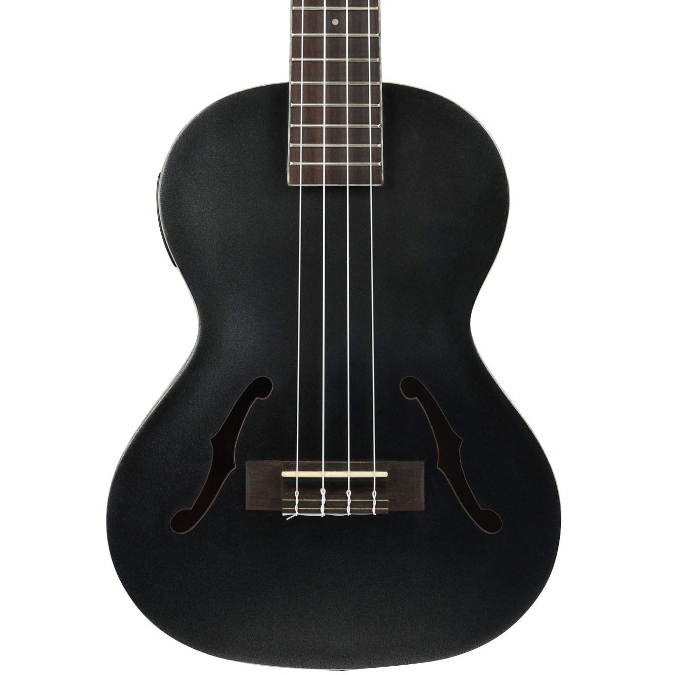 Kala Jazz Tenor Ukulele Metallic Black con gig bag