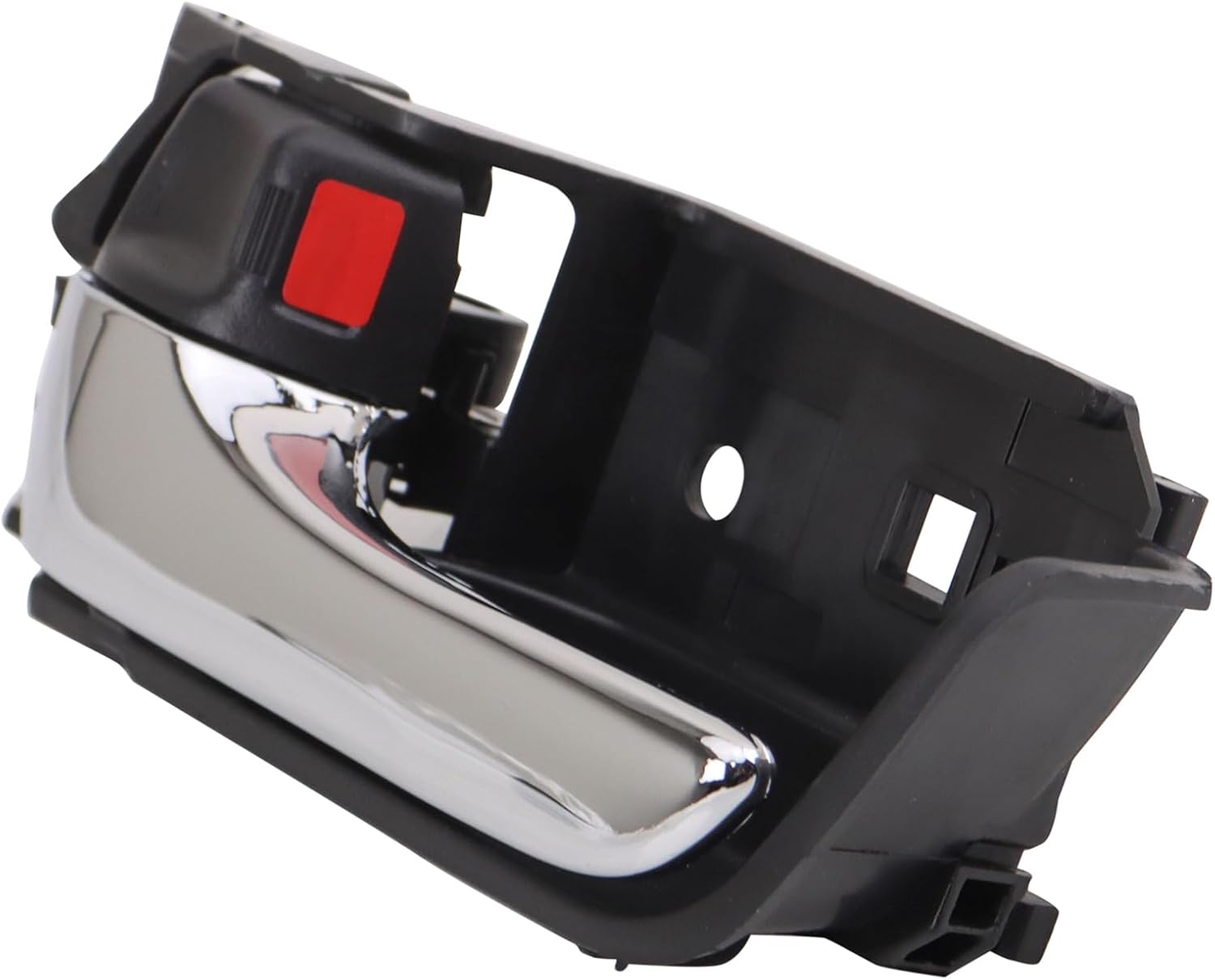 Rear Left Interior Door Handle Chrome & Black Drivers Side Compatible with 2004-2009 Toyota Prius