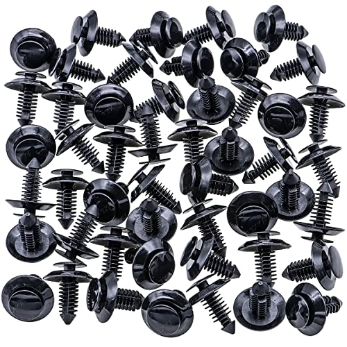 Rexka 50Pcs Door Trim Panel Retainers Clips Fastener For Ford N801925-S Lincoln Mercury Bronco F150 Mustang F-250 F-350 #TOP1