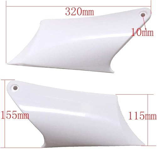 Miniatura 5 de Kit de carenado de plástico, piezas de guardabarros y asiento negro y depósito de combustible de gasolina de gasolina de 3 litros para Apollo Orion