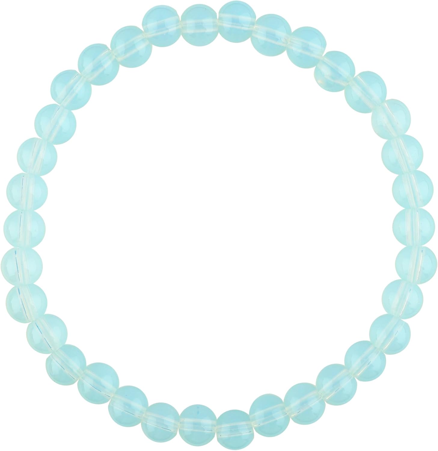 TGH Natural Gemstone Stretch Bracelet for Men & Women – 6mm Round Beads – Chakra Healing Crystal Reiki Bracelet – 7.5” Elastic Unisex Jewelry – Energy Stone Gift for Christmas & Birthdays