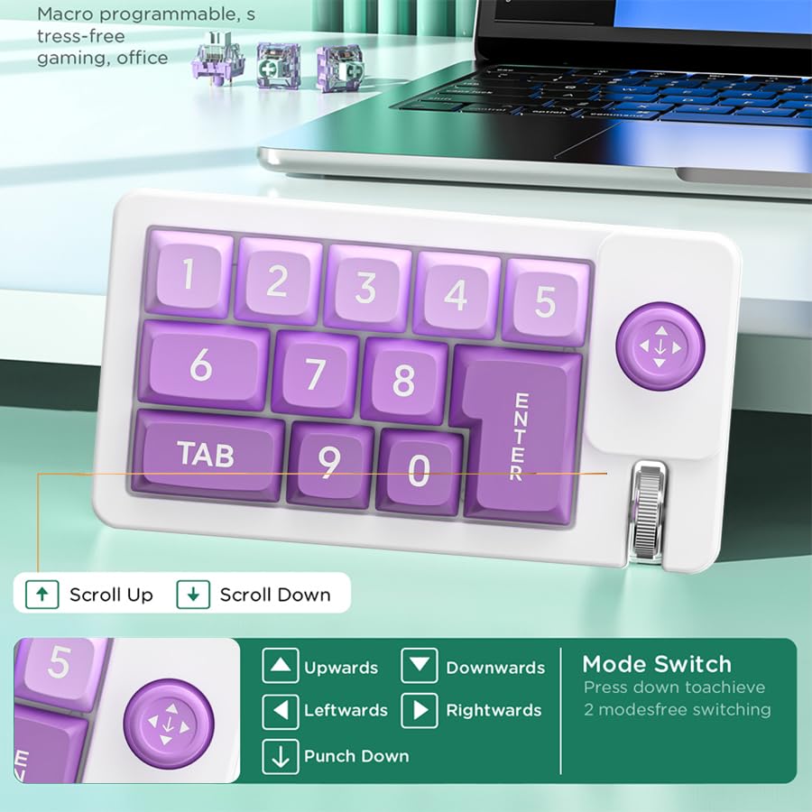 Gaming Keypad Glorious GMMK Mechanical Numpad- 10 Key USB Programmable ...