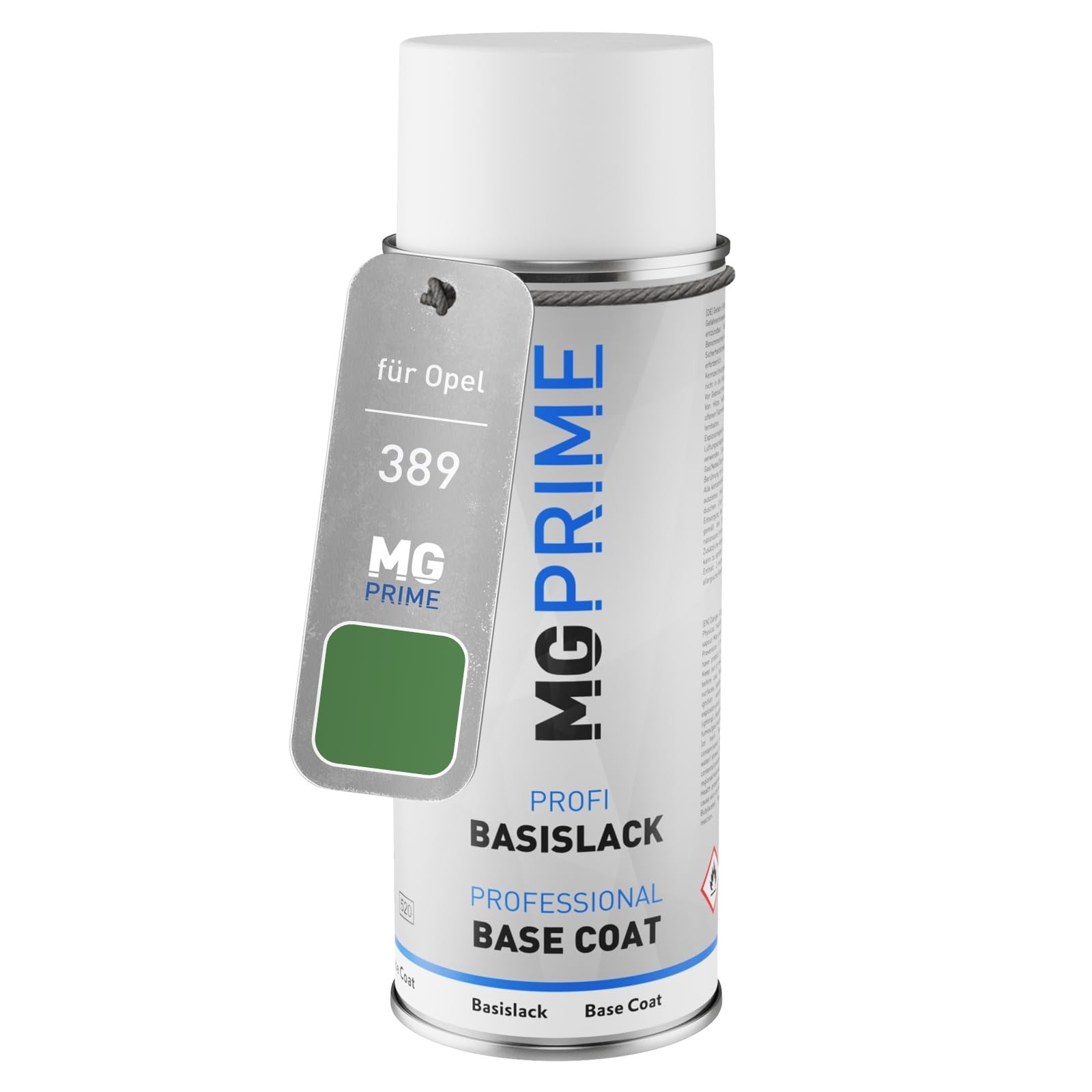 MG PRIME Car paint Spray can for Opel 389 Carabo Green Metallic Base coat spray can 400ml