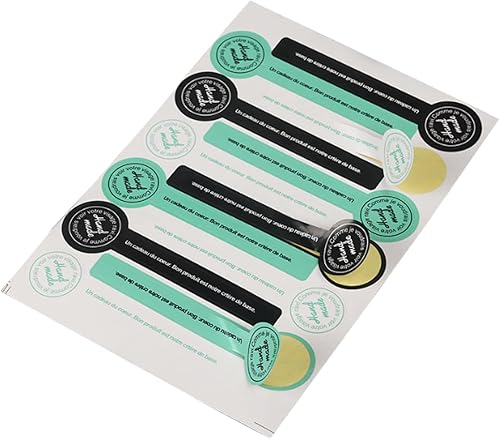 300 unidades, 20 hojas hechas a mano, etiquetas autoadhesivas para sellar piruletas, calcomanías de sellado para dulces, galletas, chocolate,