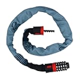 SISAV Heavy Duty Bike Chain Lock 3.2FT with 5 Digit Combination, 6mm Cut Resistant Chain for Bicycle, Ebike, Motorcycle, Scooter, Door and Fence (Grey)