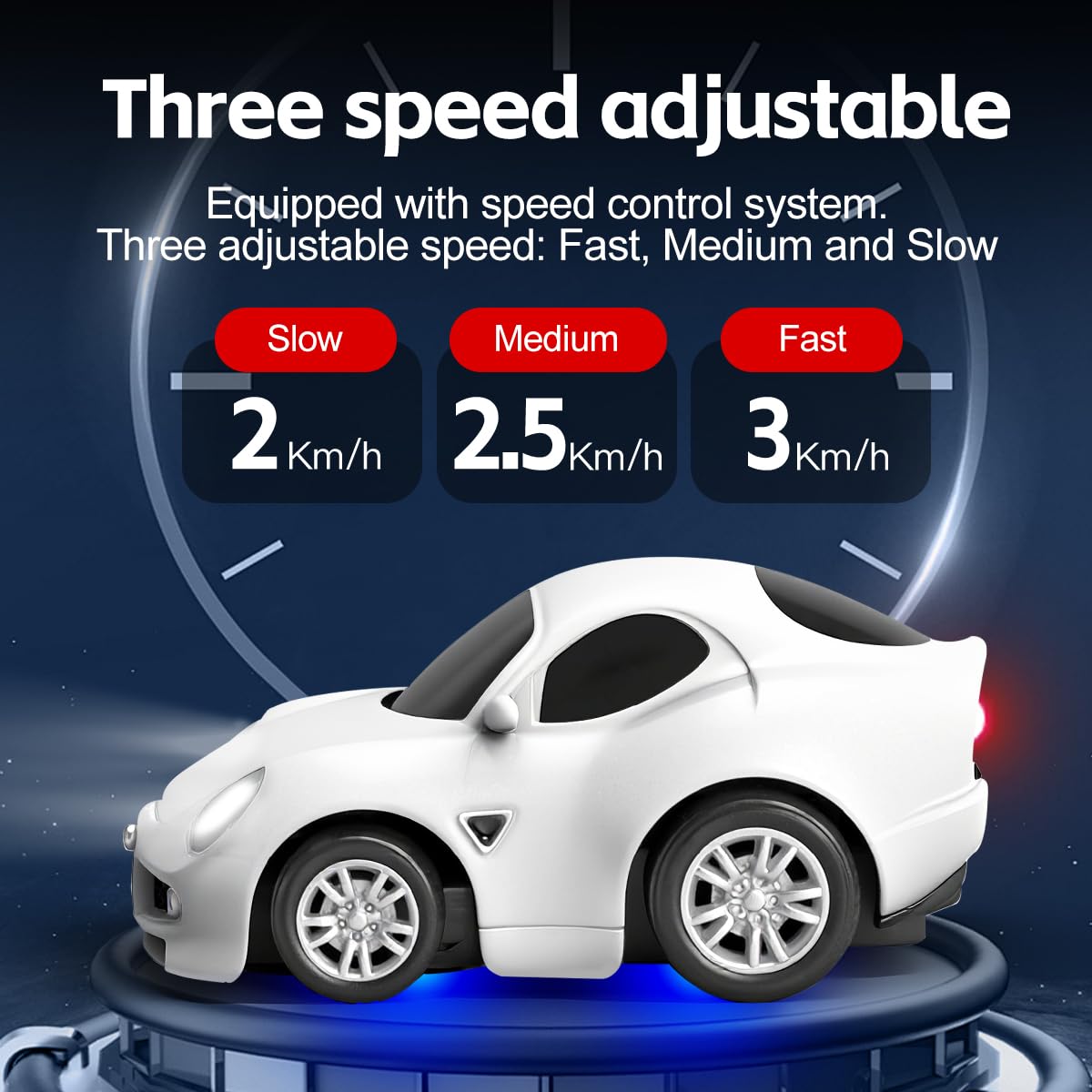 Modellino radiocomandato 1:72, fino a 4,1 km/h, rosso