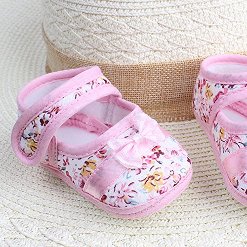Girls Shoes Pull On Cargo Soft Sole Floral Print Casual Bowknot Shoes Comfortable Cargo Baby Shoes4