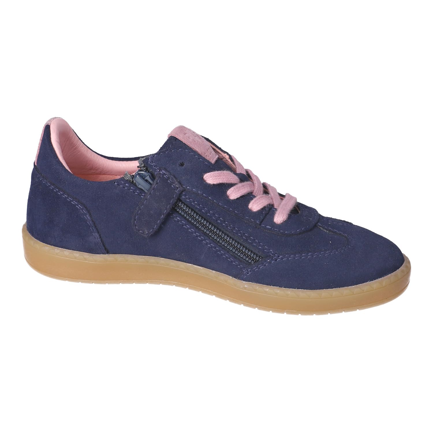 RICOSTA Mädchen Low-Top Sneaker London, Kinder Halbschuhe, lose Einlage, Sportschuhe, Freizeitschuhe, Turnschuhe, Laufschuhe, Nautic/rosa (170), 38 EU