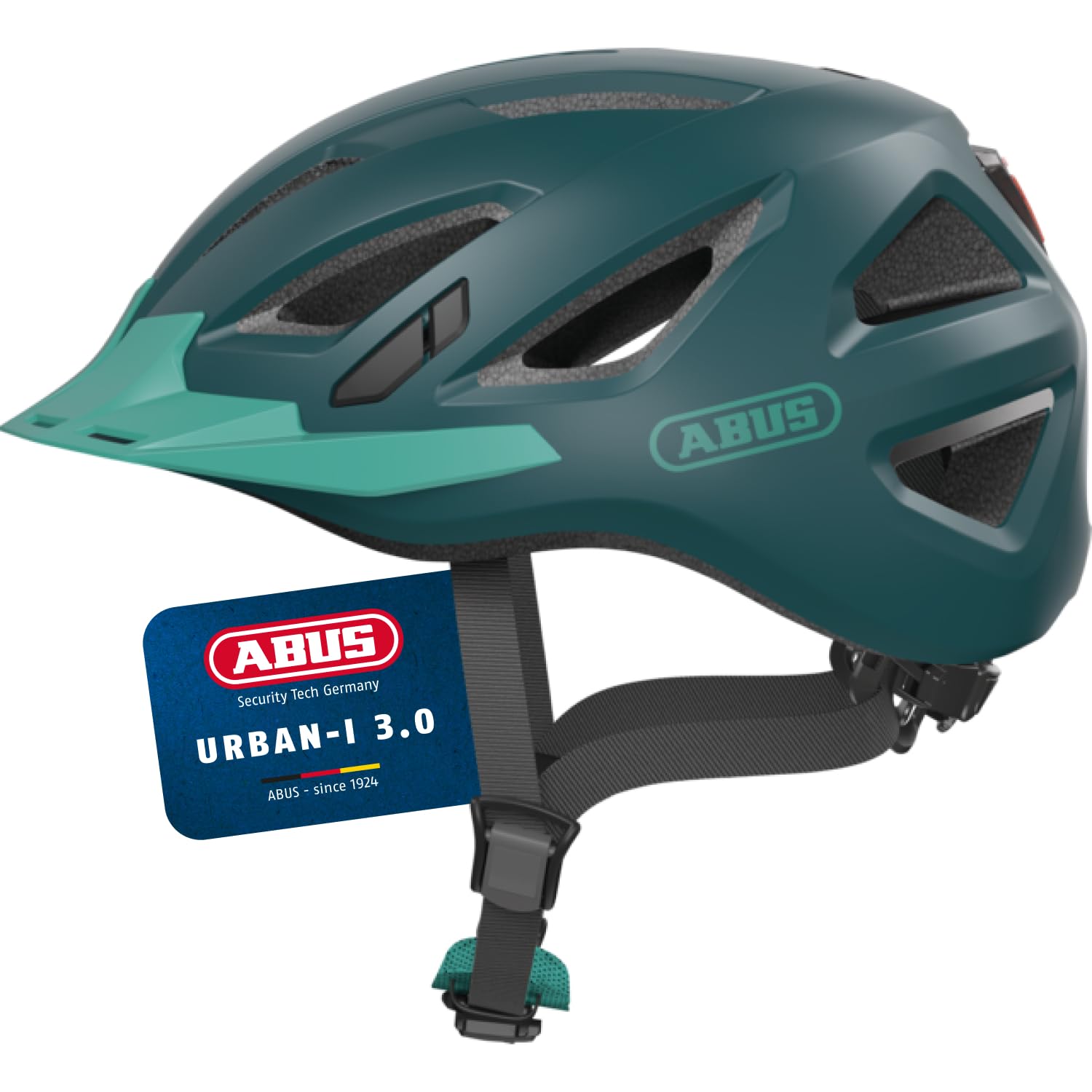 ABUS Urban-I 3.0 city helmet - bike helmet with rear light, peak and magnetic fastener - for men and women — image 1