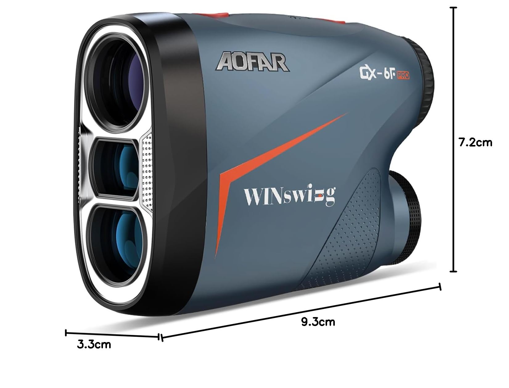 AOFAR GX-6F PRO Telemetro golf con Pendenza, 600Y, Telemetro a Scansione Continua, Blocco Bandiera Con Vibrazione Pulsata Per Le Competizioni, Lettura Di 0,2 Secondi, Versione Aggiornata