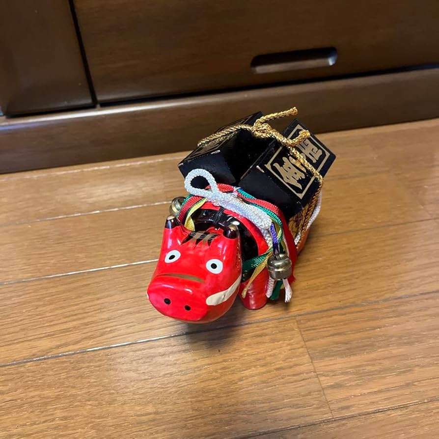 【郷土玩具】廃絶　久之浜張子　千両べこ 郷土玩具】廃絶 久之浜張子 千両べこ 久之浜張子｜いわき