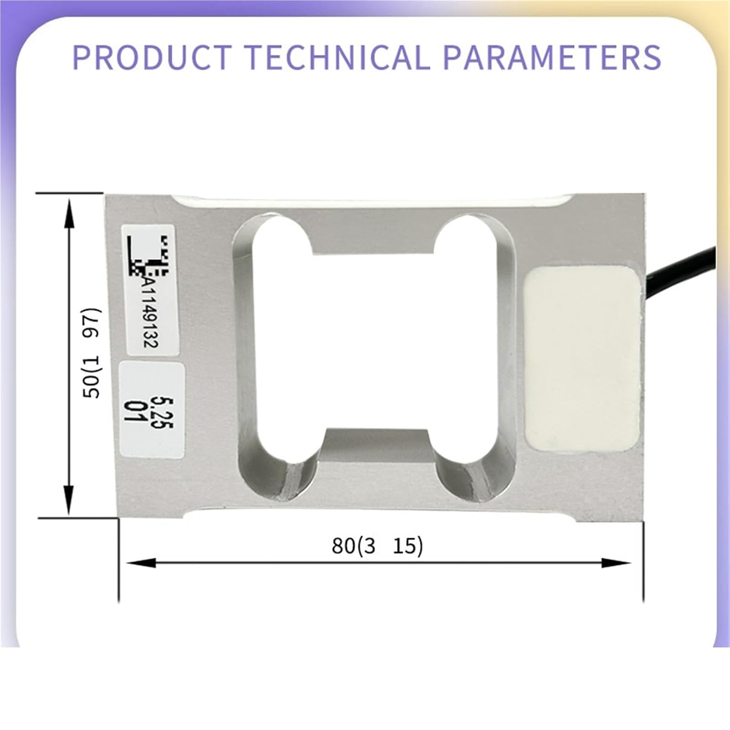 L6H5 Load Cell Sensors Avionics C3 Weighing Sensor Electronic Batching Scale Sorting Scale 4-30KG Precision Equipment(0-4KG)