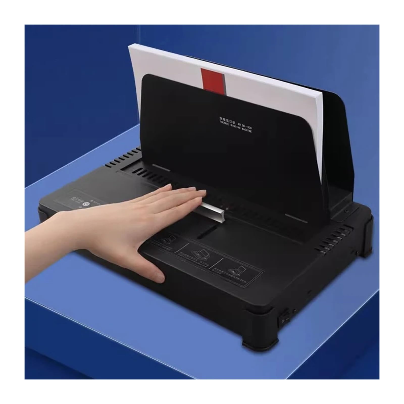 Rilegatrice, GD-550 Macchina rilegatrice elettrica senza perforazione Macchina rilegatrice for documenti e libri senza fili Contabilità delle fatture Voucher Archivio finanziario per scuola e ufficio