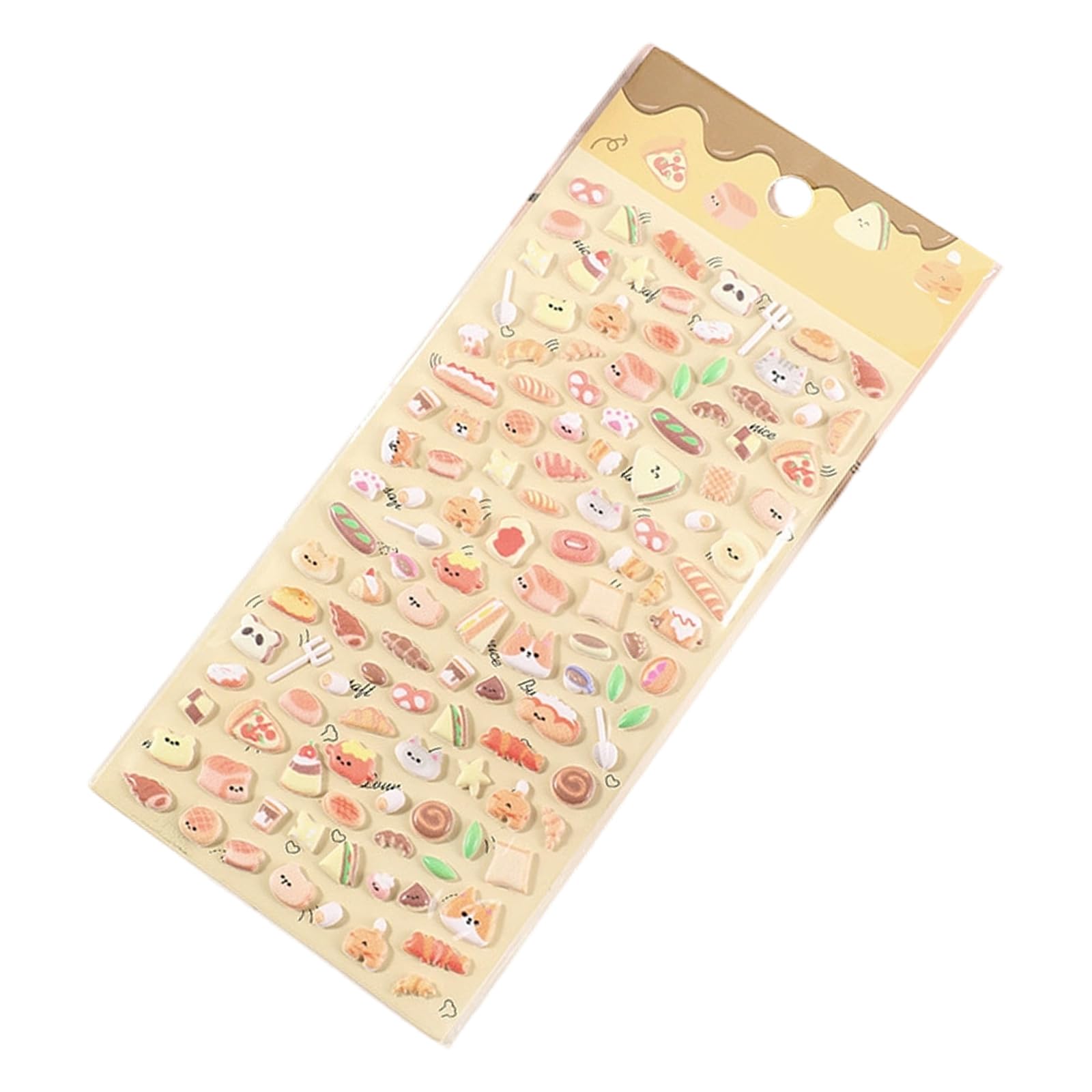 Psdndeww Girls Yellow Adorable Puffier Sticker For, Puff Stickers For Tiny Sticker For Phone Case Notebook Handcraft For Scrapbooking