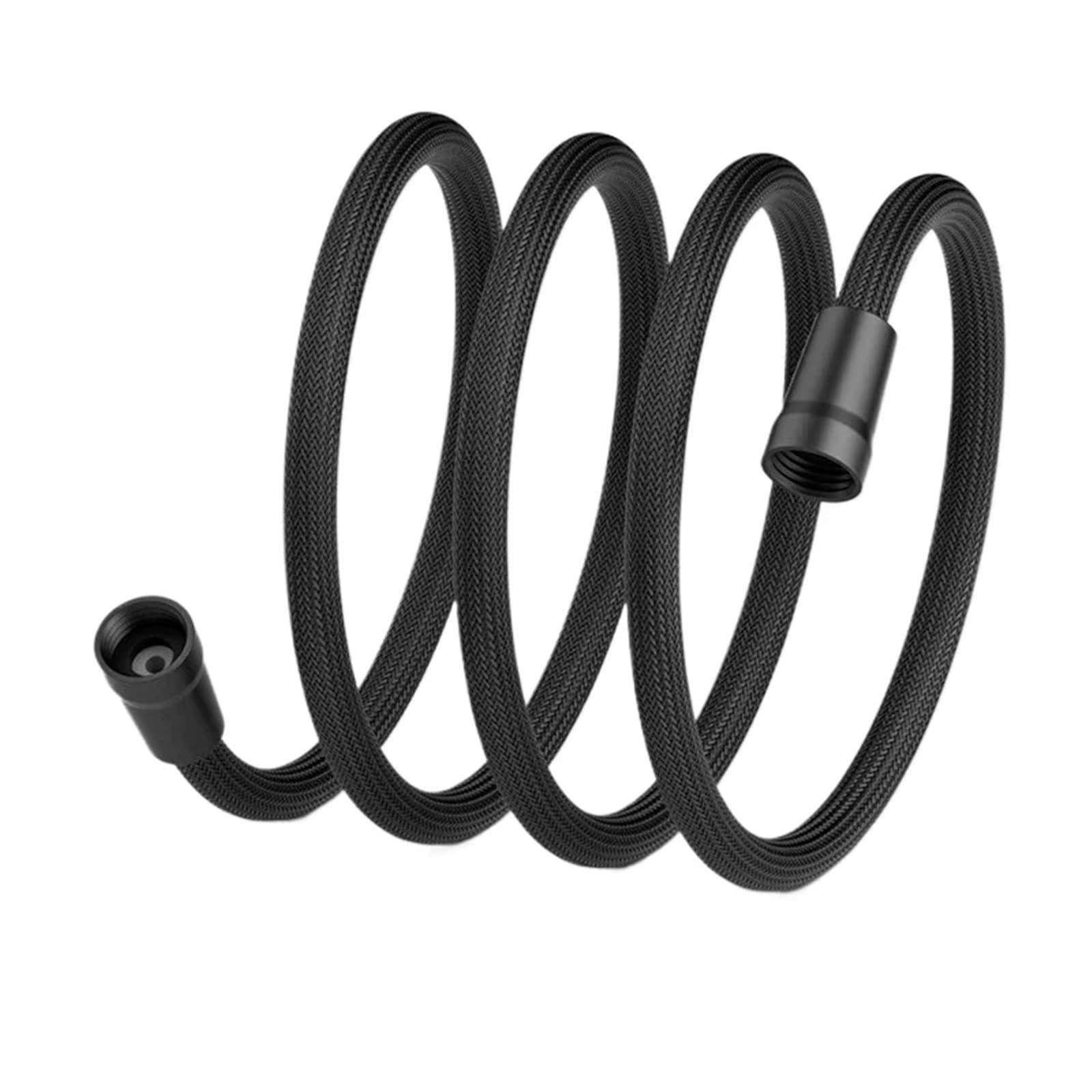 Xvdrfsd Black Shower Hose 1.5/2M Anti Winding Handheld Shower Hose Gi/2 Flexible Tube High Pressure Universal Interface Bath Nylon Pipe(,1.5M)
