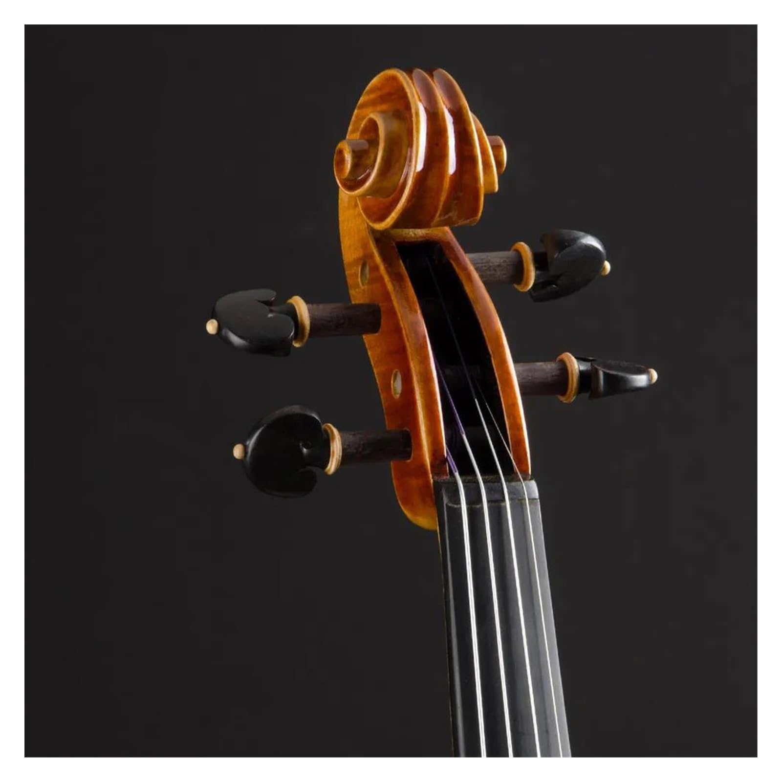 Violín 4/4 Hecho A Mano Con Tapa De Abeto Y Fondo De Arce Y Piezas De Ébano Instrumento De Violín