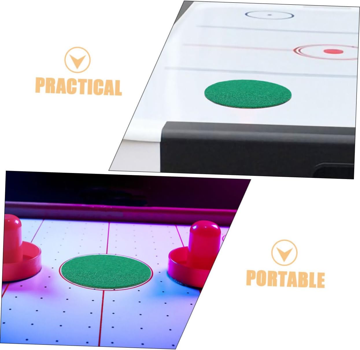 Goal Handles Paddles Pad Self Adhesive Replacement Felt for Air Hockey Durable Easy to Clean Accessories