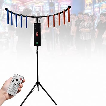 Reaction Time Arcade Game, 10 Sticks and Digital Score Counter Black