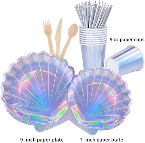 Miniatura 10 de Dulousia Suministros para fiesta de Halloween 54 piezas de vajilla espeluznante de esqueleto de calavera, platos desechables de papel, platos de