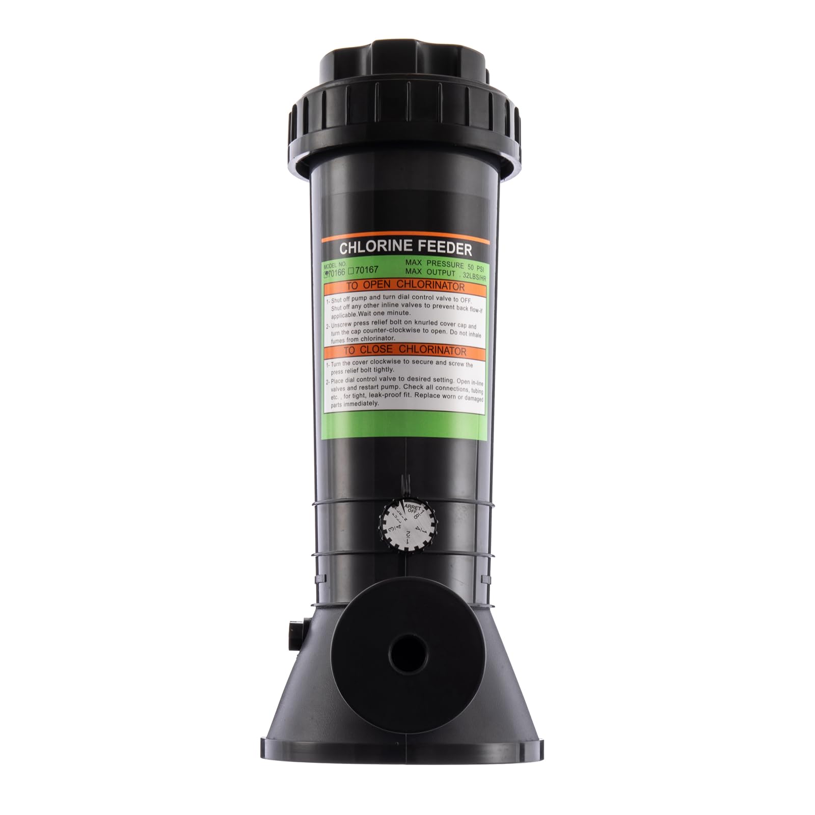 Clorador automático de piscina para piscinas sobre el suelo y enterradas, fuera de línea, dispensador de cloro soporta 4.2 libras, kit de instalación completo