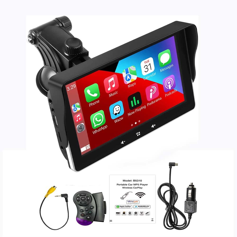 Amazon | Android Auto/Apple CarPlay車載ステレオ、7インチ