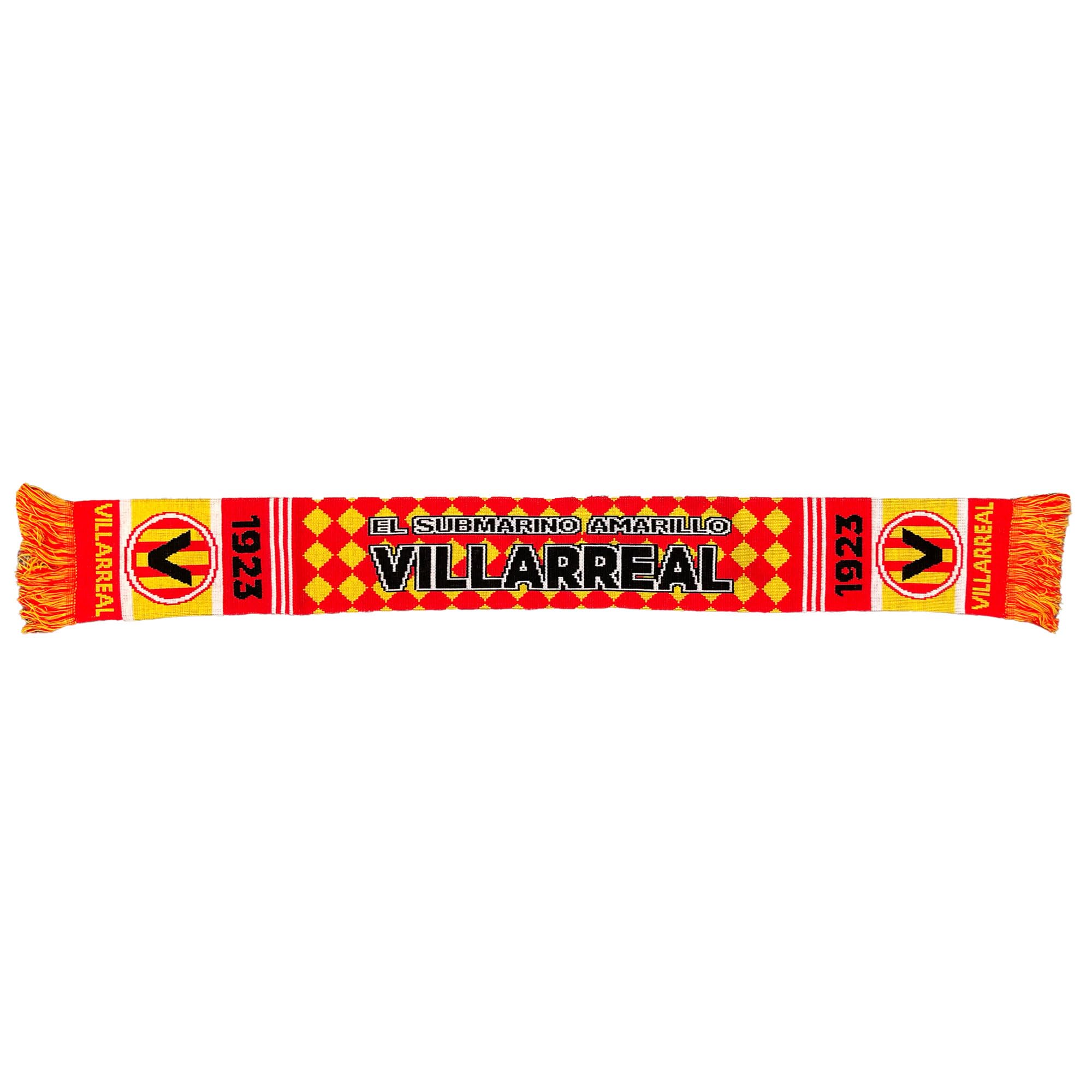 Beyond Happy Villarreal CF Football Fans Scarf - Villarreal Spanish Soccer Supporters' Scarf - 100% Acrylic