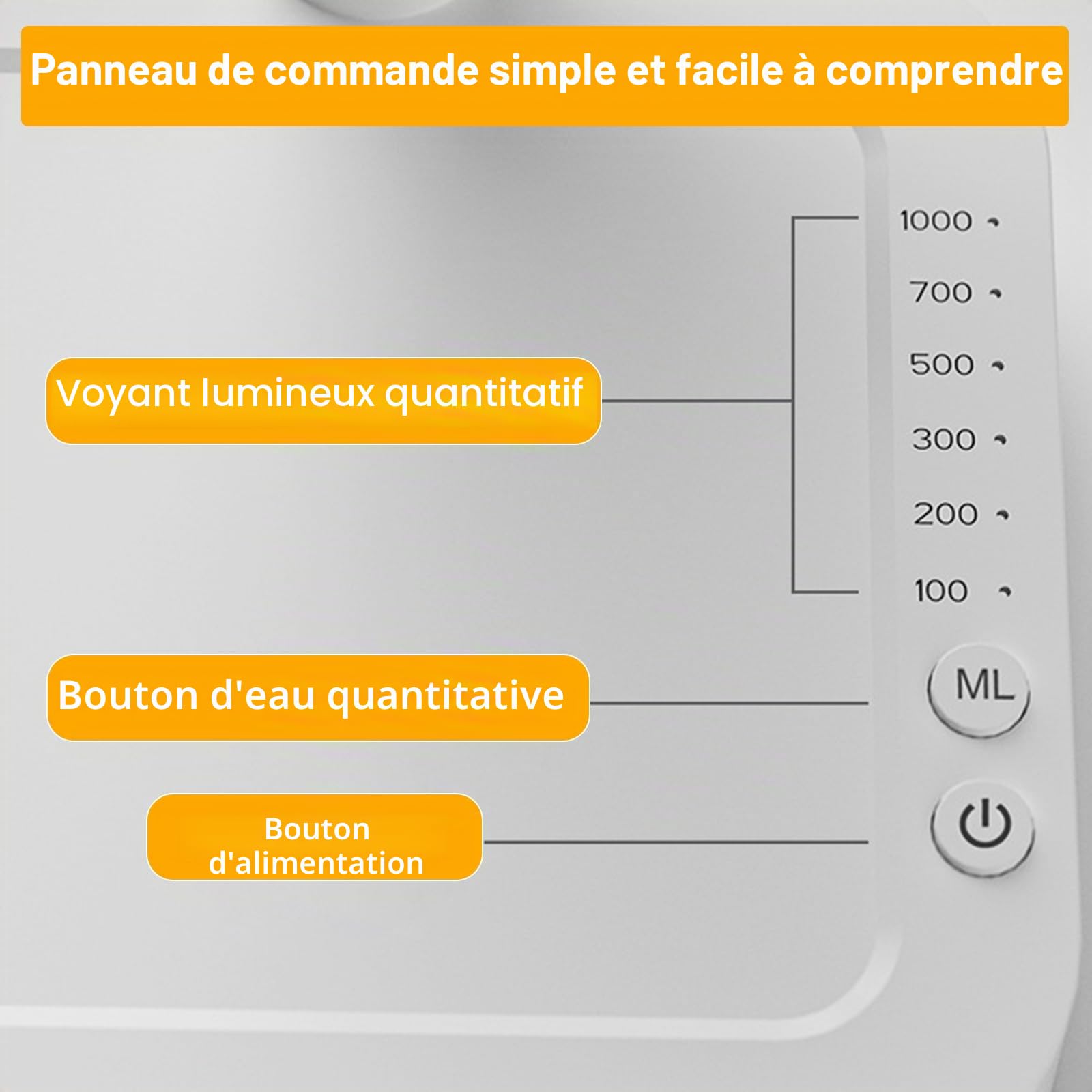 Distributeur D'eau de Bureau USB, Distributeur D'eau Intelligent, Water Dispenser, Pompe à Bouteille d'eau Portable Charge USB, Distributeur d'eau Universel, pour Cuisine, Bureau, Camping