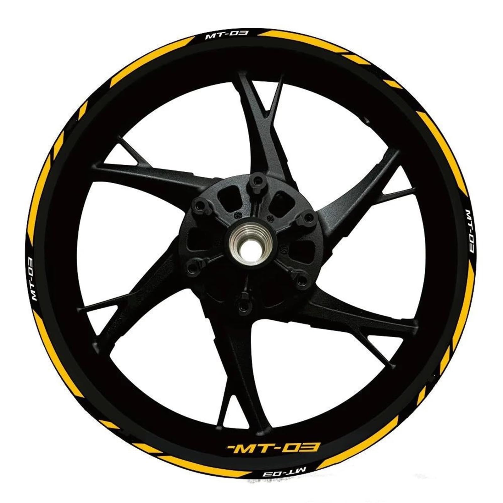 Piwine Style 22 Stickers Motorcycle Wheel Stickers Reflective Decals Rims For Yamaha Mt-03 Mt 03 Mt03 2020-2022(Style 22)