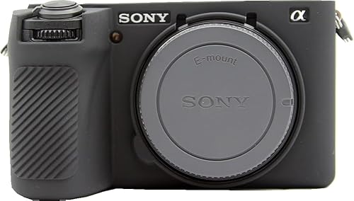 Miniatura 1 de BMAOLLONGB - Funda para cámara A6700, funda de silicona delgada y ligera para Sony Alpha A6700 (negro, liso)