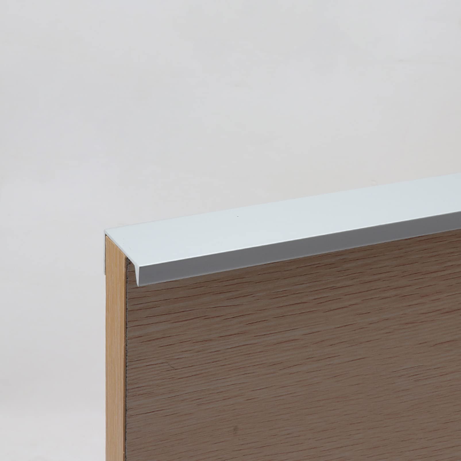MNGHAYYR Concealed Finger Edge Cabinet Pulls Furniture Handles Hidden Drawer Pulls Aluminum Cabinet Handle Modern Style Multiple Sizes(Total Length 300mm)